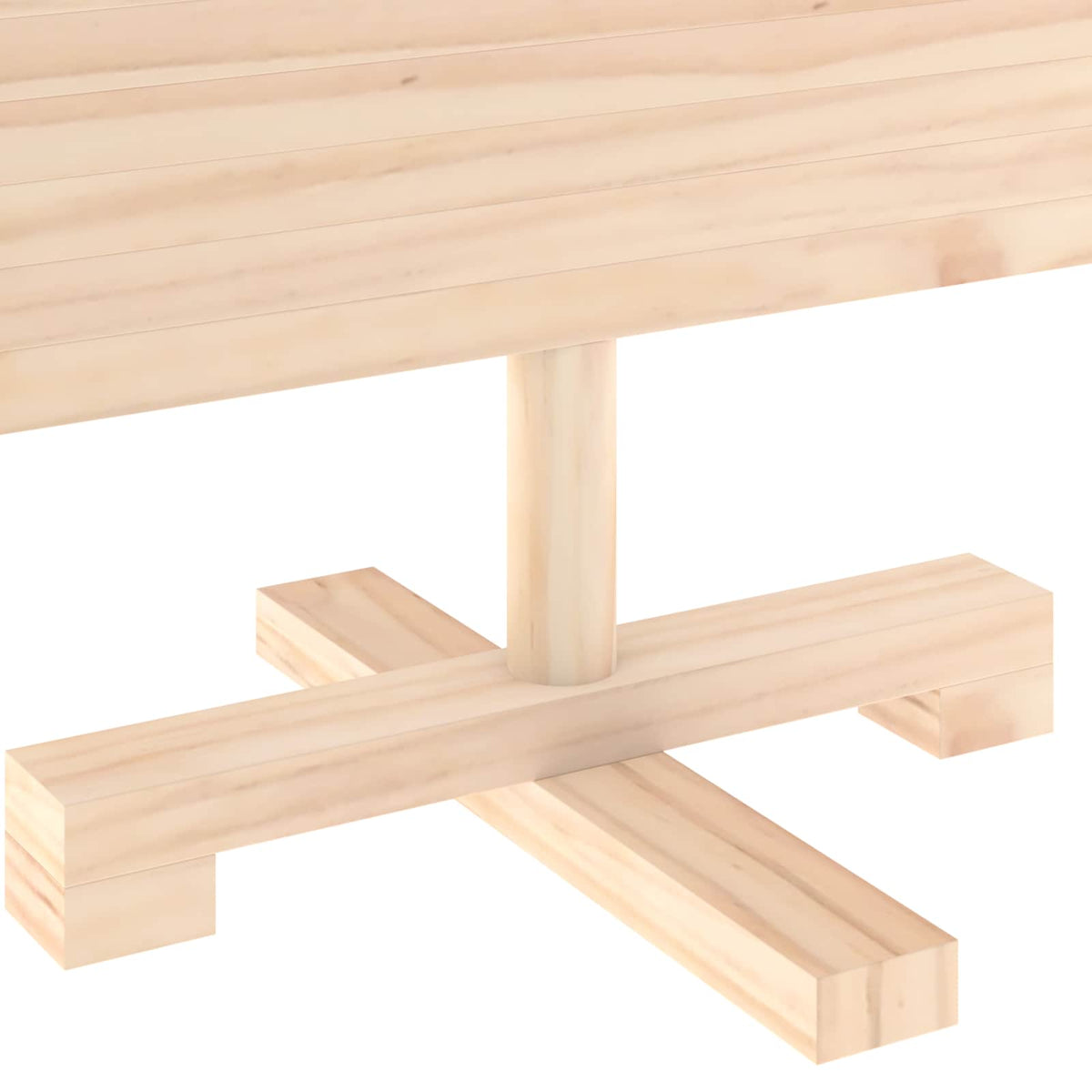 vidaXL Wooden Christmas Tree KOTKA 90 cm Solid Pine Wood Natural