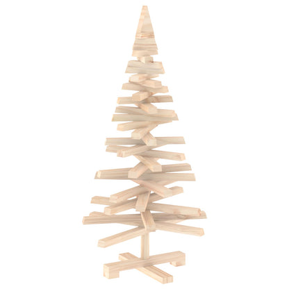 vidaXL Wooden Christmas Tree KOTKA 90 cm Solid Pine Wood Natural