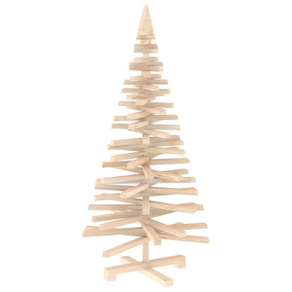 vidaXL Wooden Christmas Tree KOTKA 120 cm Solid Pine Wood Natural