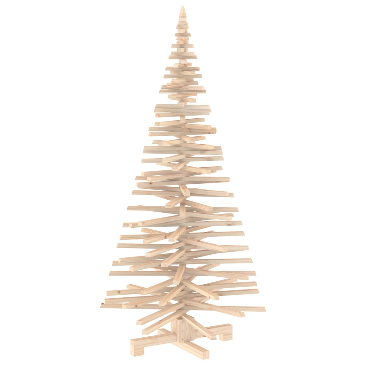 vidaXL Wooden Christmas Tree KOTKA 180 cm Solid Pine Wood Natural