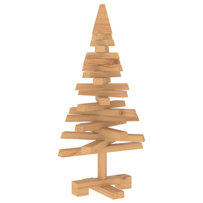 vidaXL Wooden Christmas Tree KOTKA 60 cm Solid Pine Wood Brown Finish