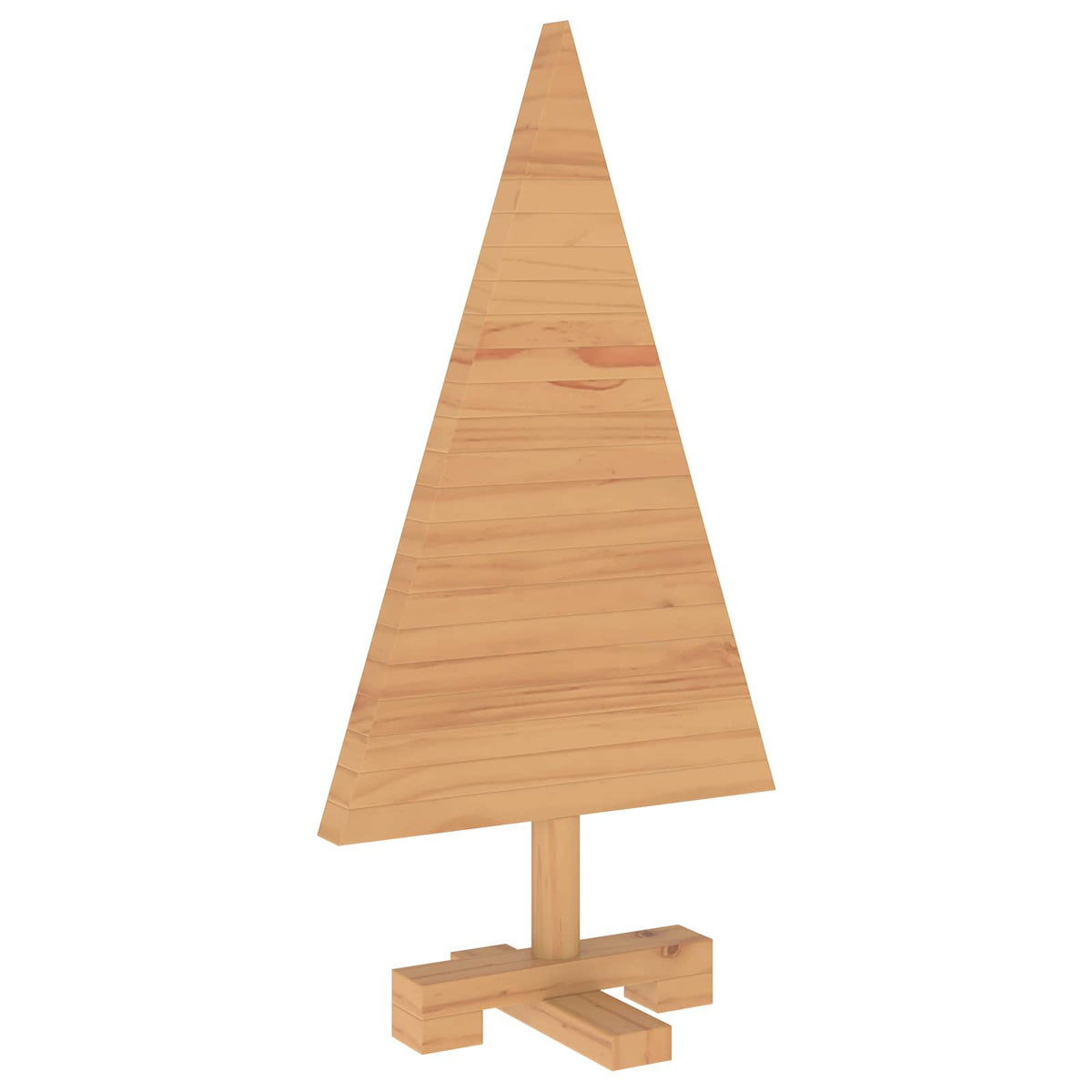 vidaXL Wooden Christmas Tree KOTKA 60 cm Solid Pine Wood Brown Finish