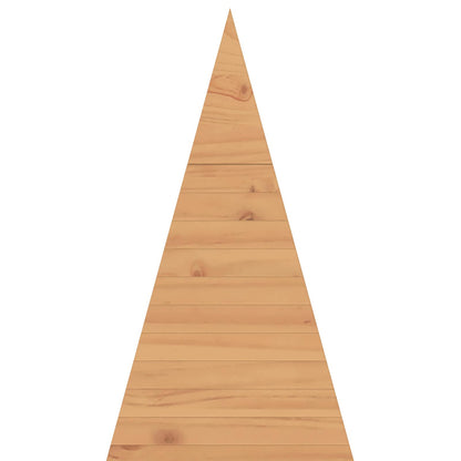 vidaXL Wooden Christmas Tree KOTKA 150 cm Solid Pine Wood Brown Finish
