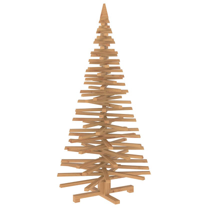 vidaXL Wooden Christmas Tree KOTKA 150 cm Solid Pine Wood Brown Finish