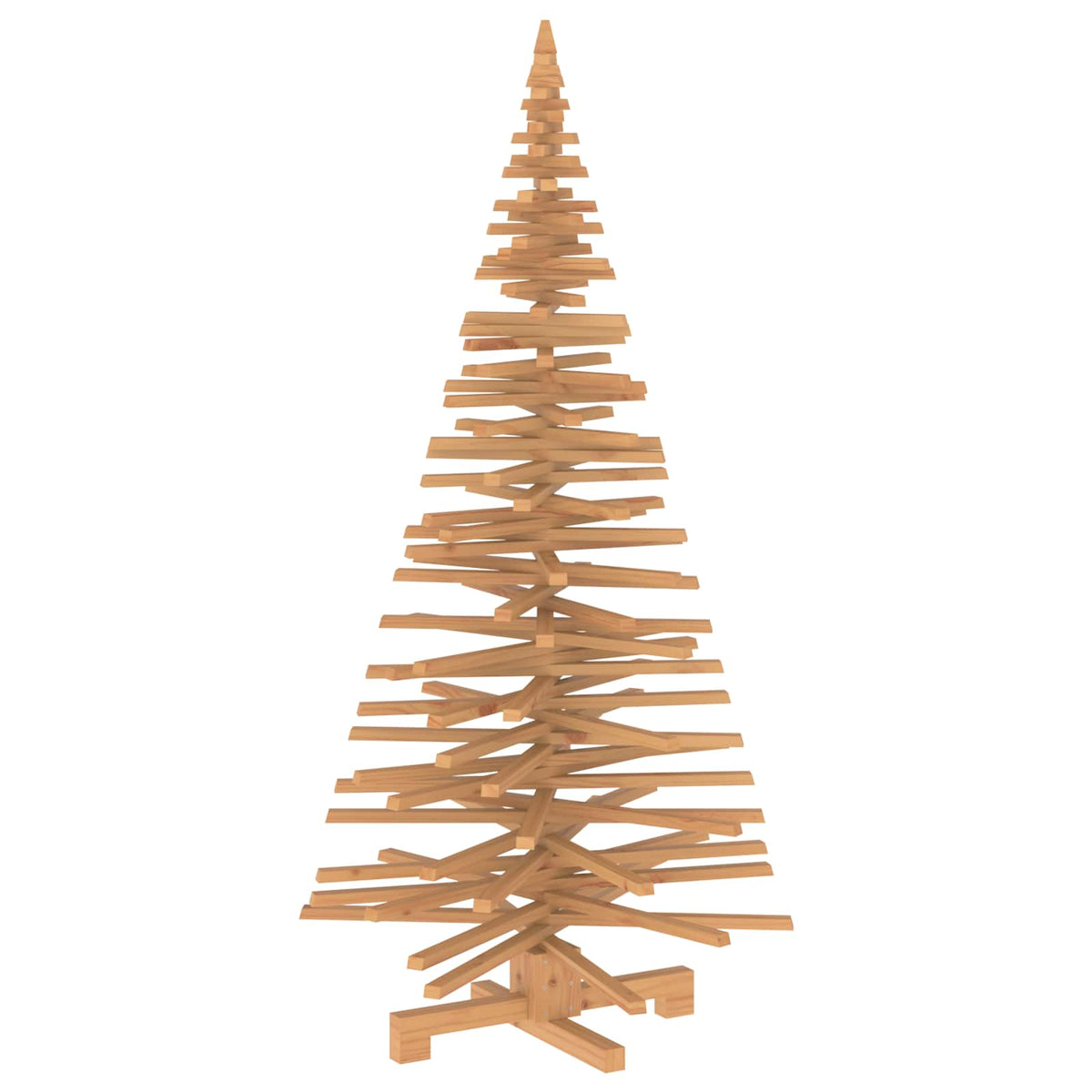 vidaXL Wooden Christmas Tree KOTKA 180 cm Solid Pine Wood Brown Finish