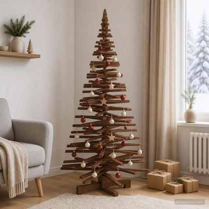 vidaXL Wooden Christmas Tree KOTKA 180 cm Solid Pine Wood