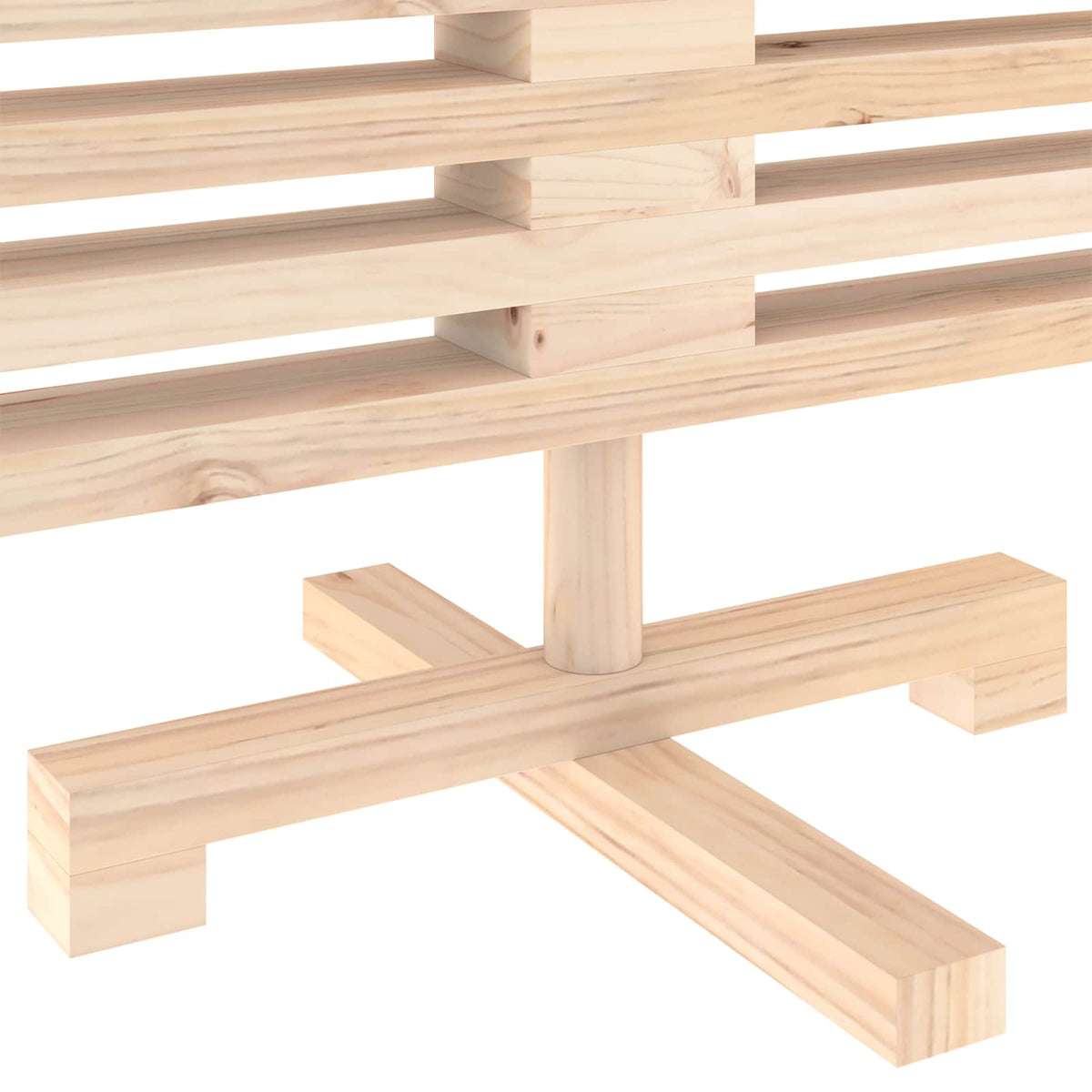 vidaXL Wooden Christmas Tree KOTKA 120 cm Solid Pine Wood Natural