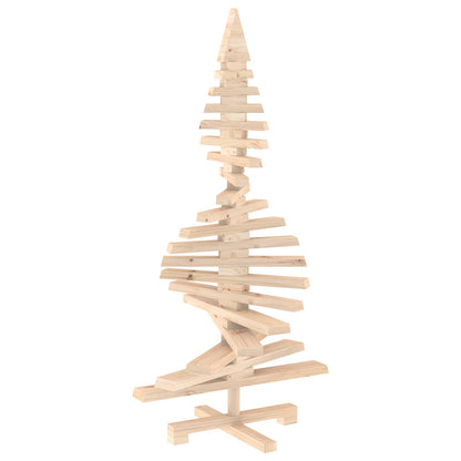 vidaXL Wooden Christmas Tree KOTKA 120 cm Solid Pine Wood Natural