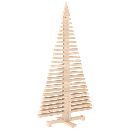 vidaXL Wooden Christmas Tree KOTKA 150 cm Solid Pine Wood Natural