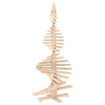 vidaXL Wooden Christmas Tree KOTKA 150 cm Solid Pine Wood Natural