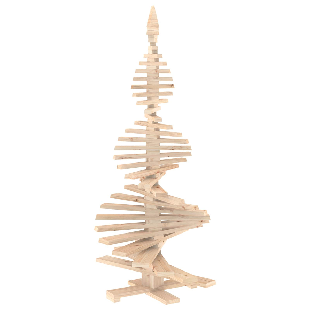 vidaXL Wooden Christmas Tree KOTKA 180 cm Solid Pine Wood Natural