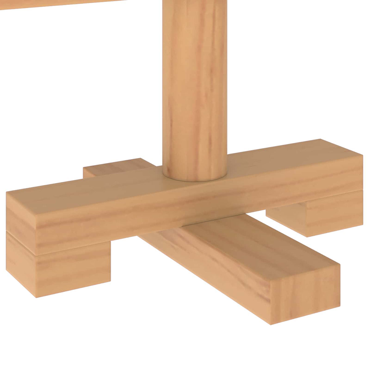 vidaXL Wooden Christmas Tree KOTKA 60 cm Solid Pine Wood Brown Finish