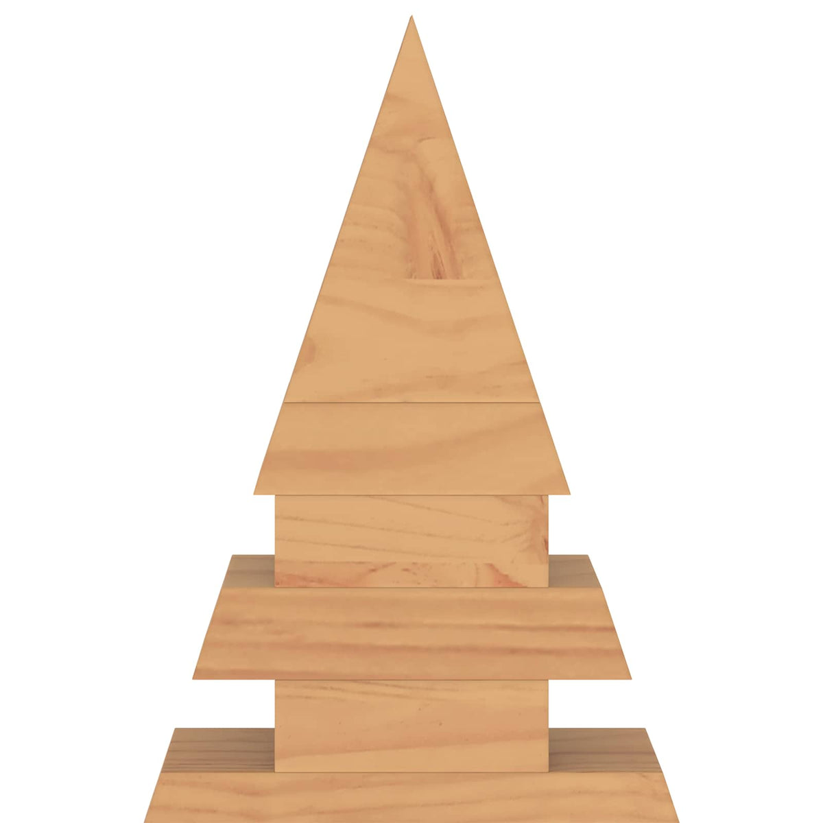 vidaXL Wooden Christmas Tree KOTKA 60 cm Solid Pine Wood Brown Finish