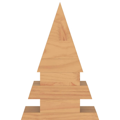 vidaXL Wooden Christmas Tree KOTKA 60 cm Solid Pine Wood Brown Finish