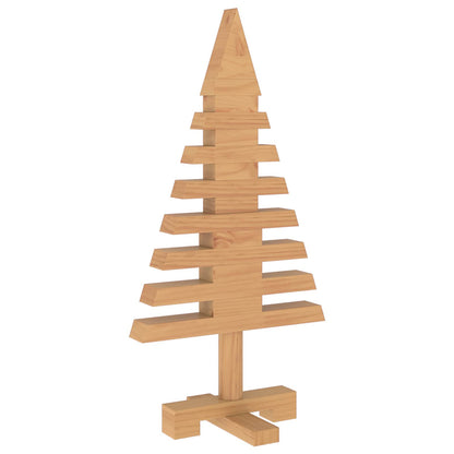 vidaXL Wooden Christmas Tree KOTKA 60 cm Solid Pine Wood Brown Finish