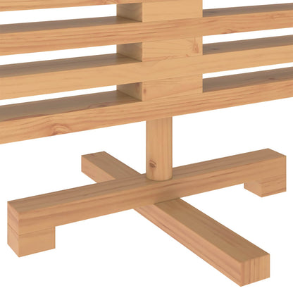 vidaXL Wooden Christmas Tree KOTKA 120 cm Solid Pine Wood Brown Finish