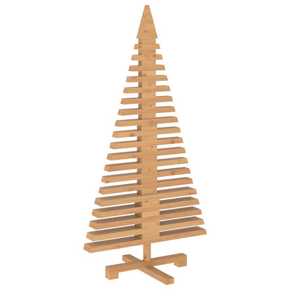 vidaXL Wooden Christmas Tree KOTKA 120 cm Solid Pine Wood Brown Finish