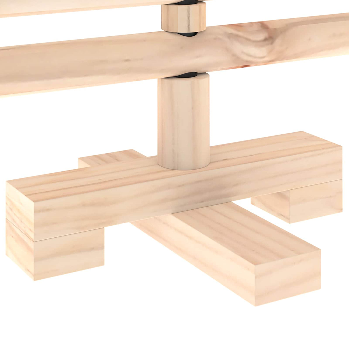 vidaXL Wooden Christmas Tree KOTKA 60 cm Solid Pine Wood Natural