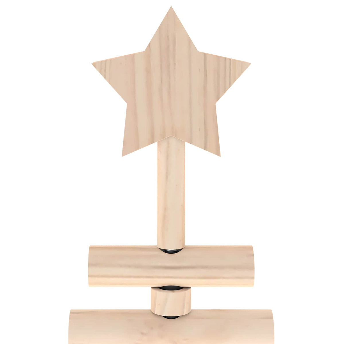 vidaXL Wooden Christmas Tree KOTKA 60 cm Solid Pine Wood Natural