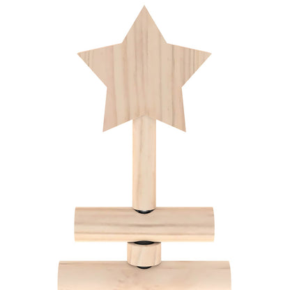 vidaXL Wooden Christmas Tree KOTKA 60 cm Solid Pine Wood Natural