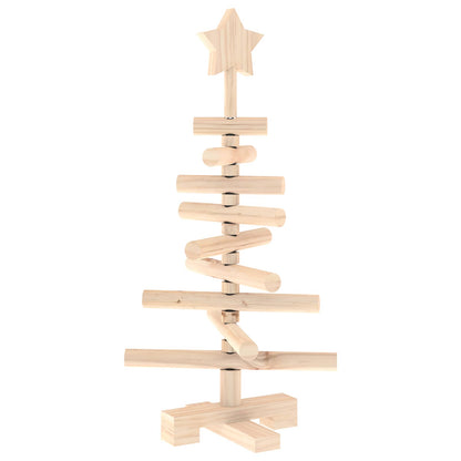 vidaXL Wooden Christmas Tree KOTKA 60 cm Solid Pine Wood Natural