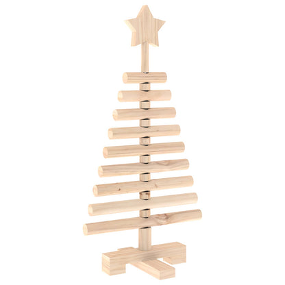 vidaXL Wooden Christmas Tree KOTKA 60 cm Solid Pine Wood Natural