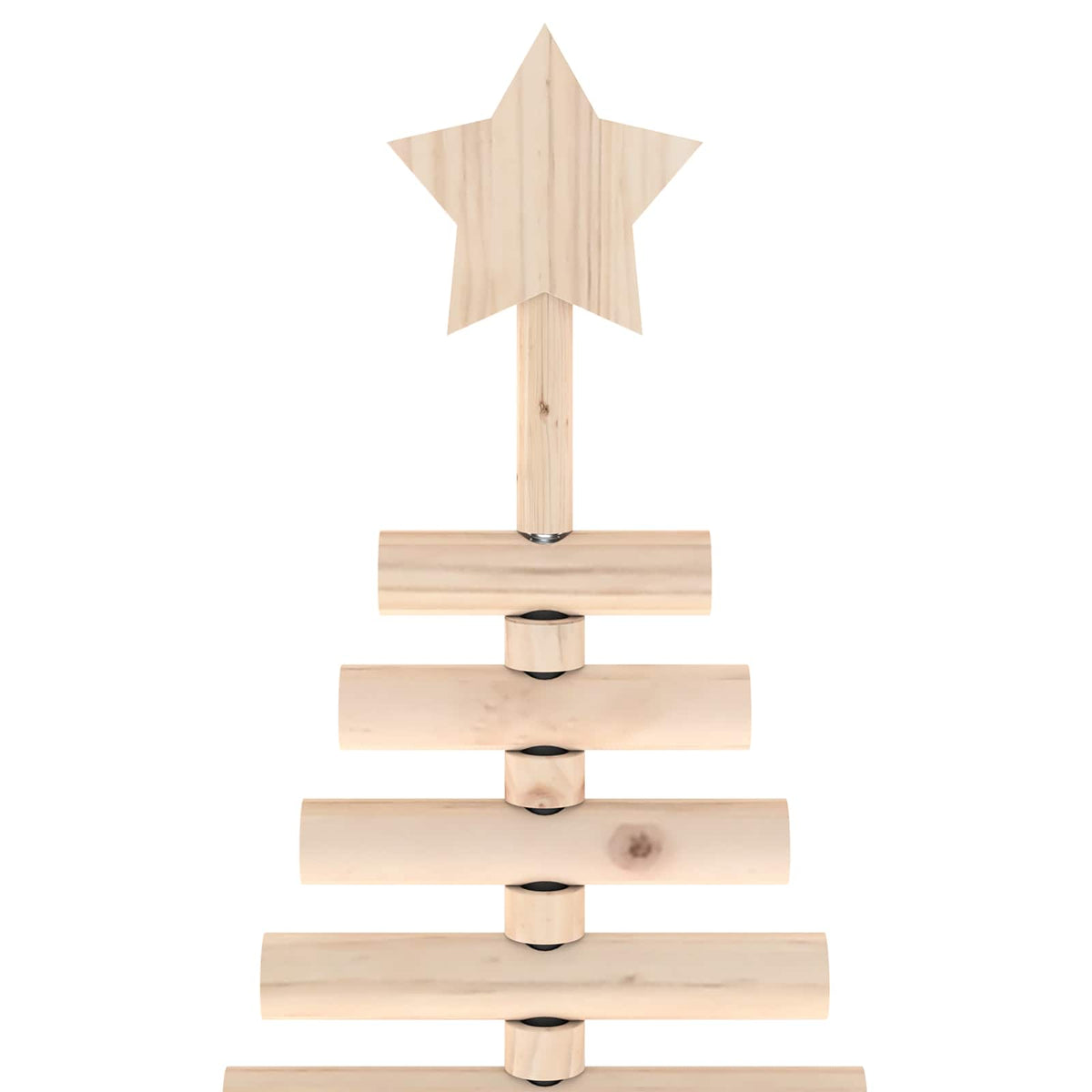 vidaXL Wooden Christmas Tree KOTKA 90 cm Solid Pine Wood Natural