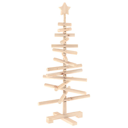 vidaXL Wooden Christmas Tree KOTKA 90 cm Solid Pine Wood Natural