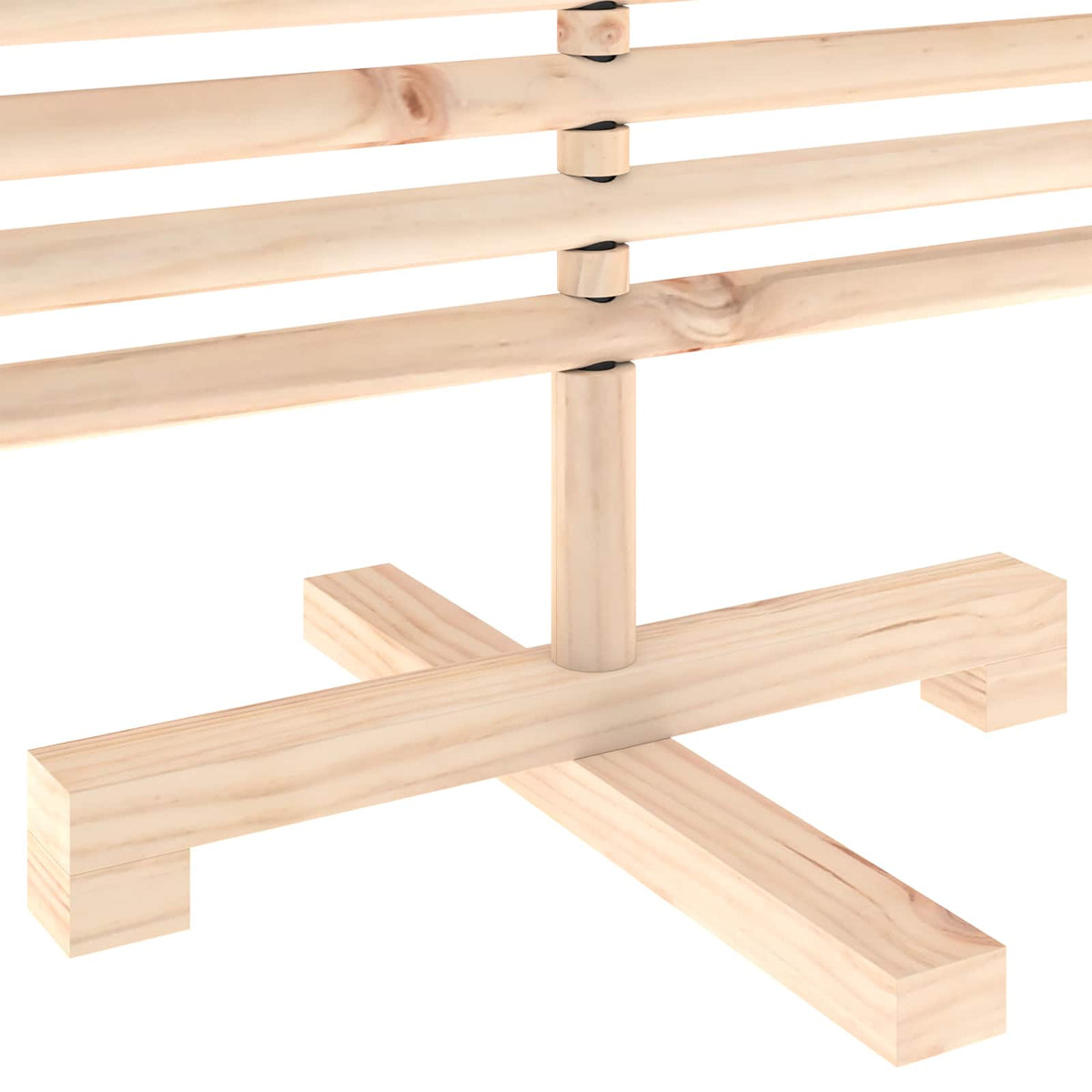 vidaXL Wooden Christmas Tree KOTKA 120 cm Solid Pine Wood Natural