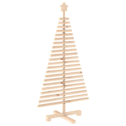 vidaXL Wooden Christmas Tree KOTKA 120 cm Solid Pine Wood Natural
