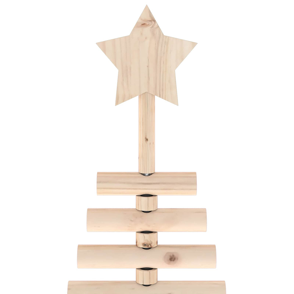 vidaXL Wooden Christmas Tree KOTKA 150 cm Solid Pine Wood Natural