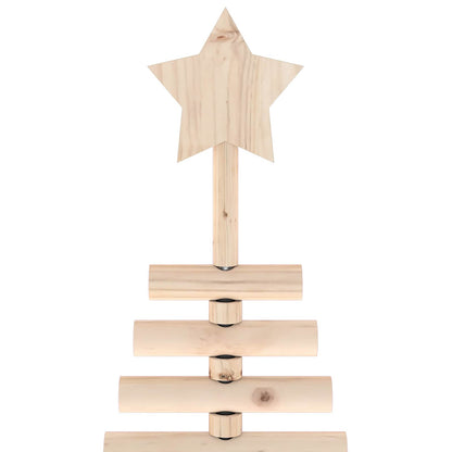 vidaXL Wooden Christmas Tree KOTKA 150 cm Solid Pine Wood Natural
