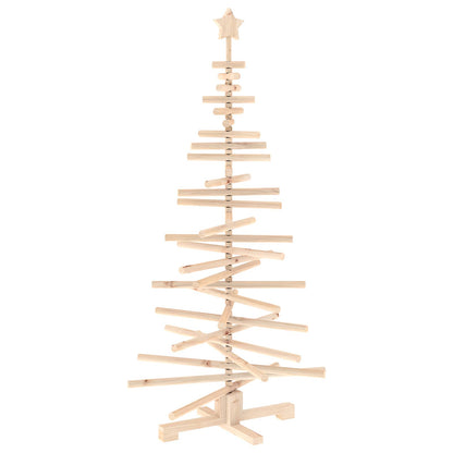 vidaXL Wooden Christmas Tree KOTKA 150 cm Solid Pine Wood Natural