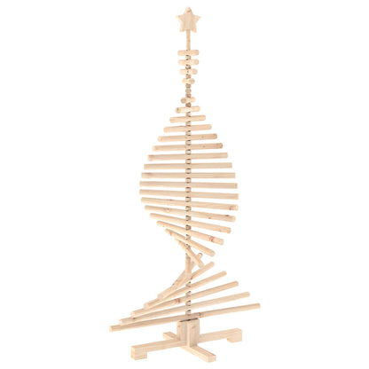 vidaXL Wooden Christmas Tree KOTKA 150 cm Solid Pine Wood Natural