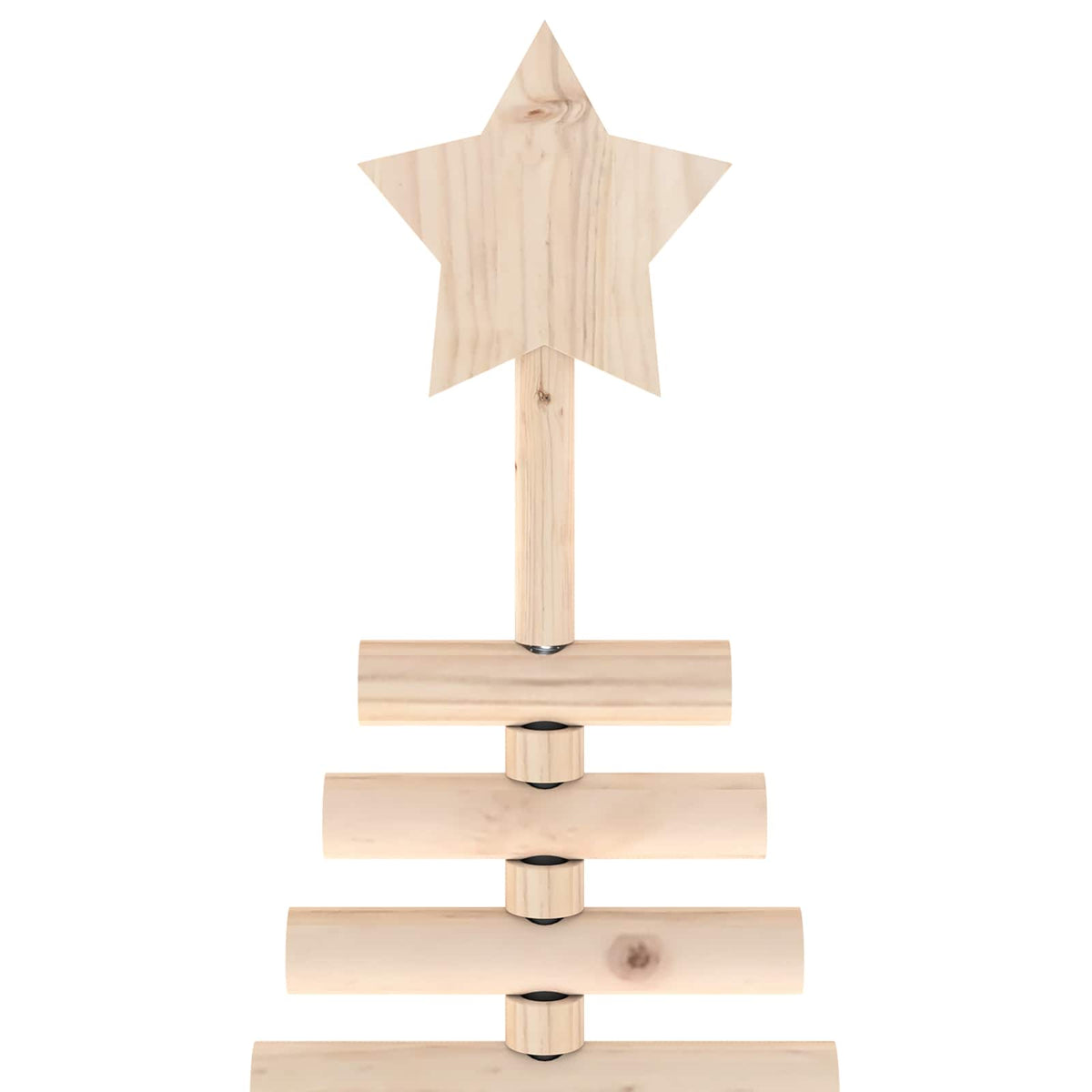 vidaXL Wooden Christmas Tree KOTKA 180 cm Solid Pine Wood Natural
