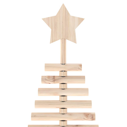 vidaXL Wooden Christmas Tree KOTKA 210 cm Solid Pine Wood Natural