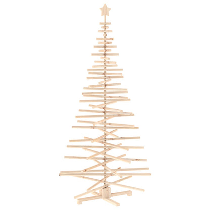 vidaXL Wooden Christmas Tree KOTKA 210 cm Solid Pine Wood Natural
