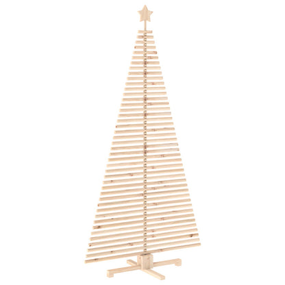vidaXL Wooden Christmas Tree KOTKA 210 cm Solid Pine Wood Natural