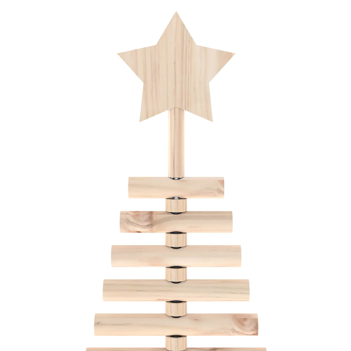 vidaXL Wooden Christmas Tree KOTKA 240 cm Solid Pine Wood Natural