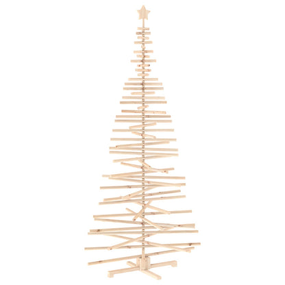 vidaXL Wooden Christmas Tree KOTKA 240 cm Solid Pine Wood Natural
