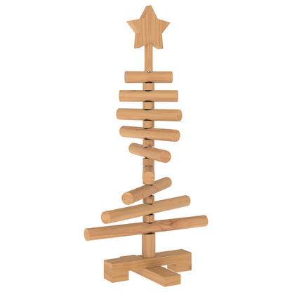 vidaXL Wooden Christmas Tree KOTKA 60 cm Solid Pine Wood Brown Finish