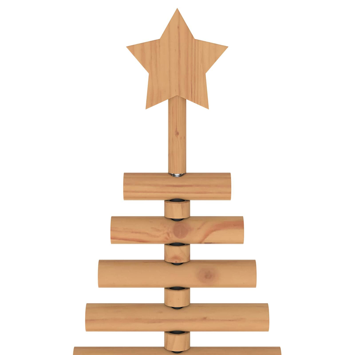 vidaXL Wooden Christmas Tree KOTKA 90 cm Solid Pine Wood Brown Finish