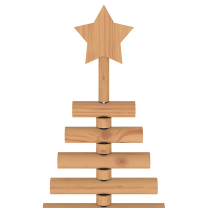 vidaXL Wooden Christmas Tree KOTKA 90 cm Solid Pine Wood Brown Finish