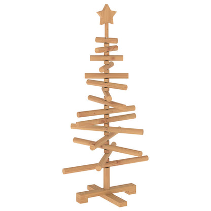vidaXL Wooden Christmas Tree KOTKA 90 cm Solid Pine Wood Brown Finish