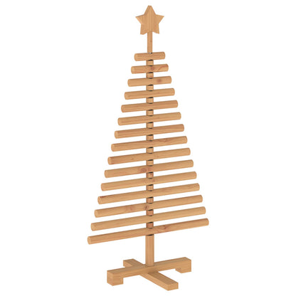 vidaXL Wooden Christmas Tree KOTKA 90 cm Solid Pine Wood Brown Finish