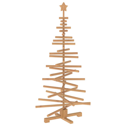 vidaXL Wooden Christmas Tree KOTKA 150 cm Solid Pine Wood Brown Finish