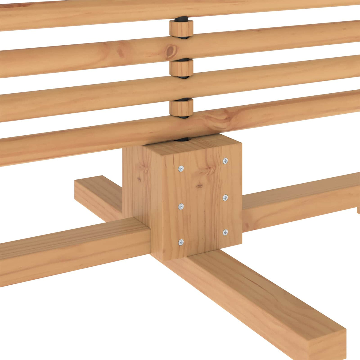 vidaXL Wooden Christmas Tree KOTKA 180 cm Solid Pine Wood Brown Finish