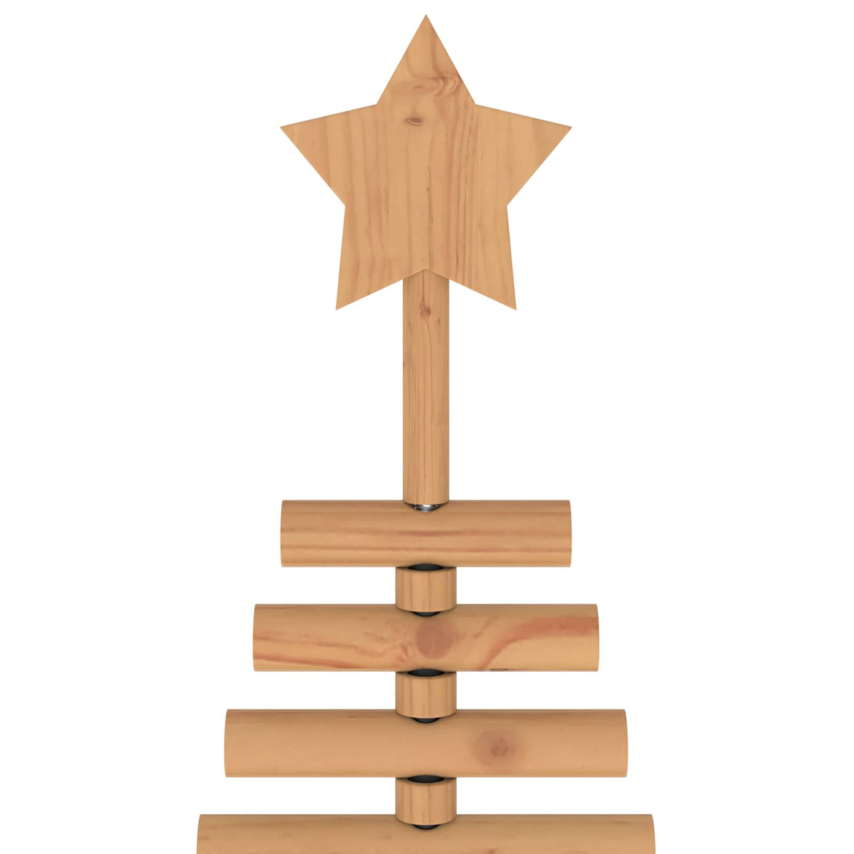 vidaXL Wooden Christmas Tree KOTKA 180 cm Solid Pine Wood Brown Finish