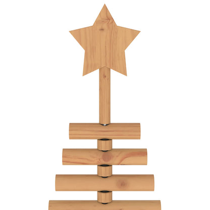 vidaXL Wooden Christmas Tree KOTKA 180 cm Solid Pine Wood Brown Finish