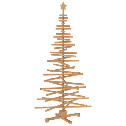 vidaXL Wooden Christmas Tree KOTKA 180 cm Solid Pine Wood Brown Finish